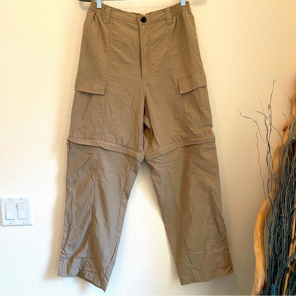 Reel Legends Fishing Zipoff Cargo Pants Men’s khaki performance fabric
